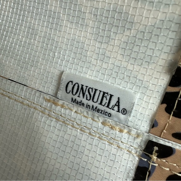 Consuela Grab N Go Mini Bag Leopard Vinyl Double Handle Tote No Closure - Picture 9 of 14